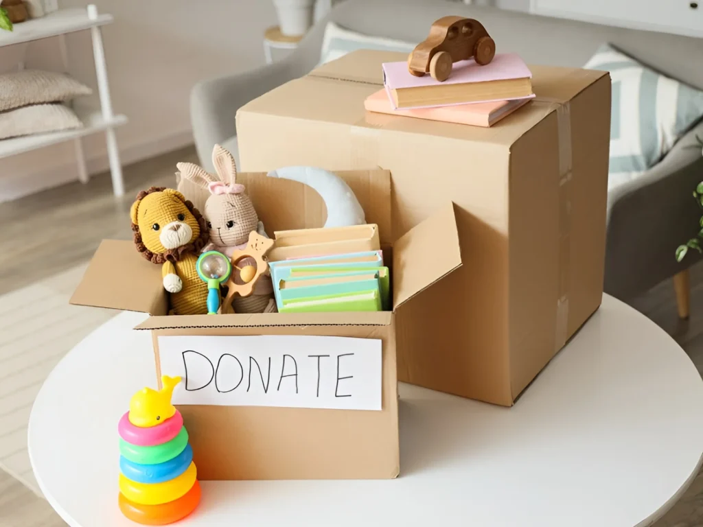 Image showing donation pickup of household items.