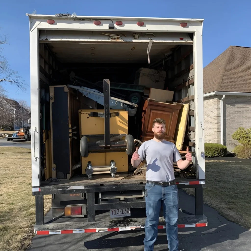 Image showing items in a van after decluttering a home.