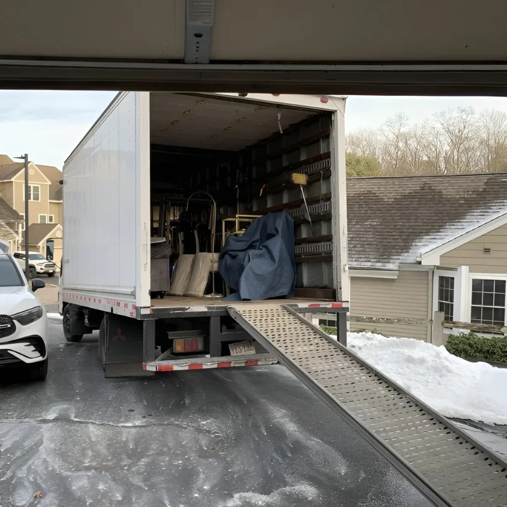 Image showing a full property cleanout in Westborough, Massachusetts.