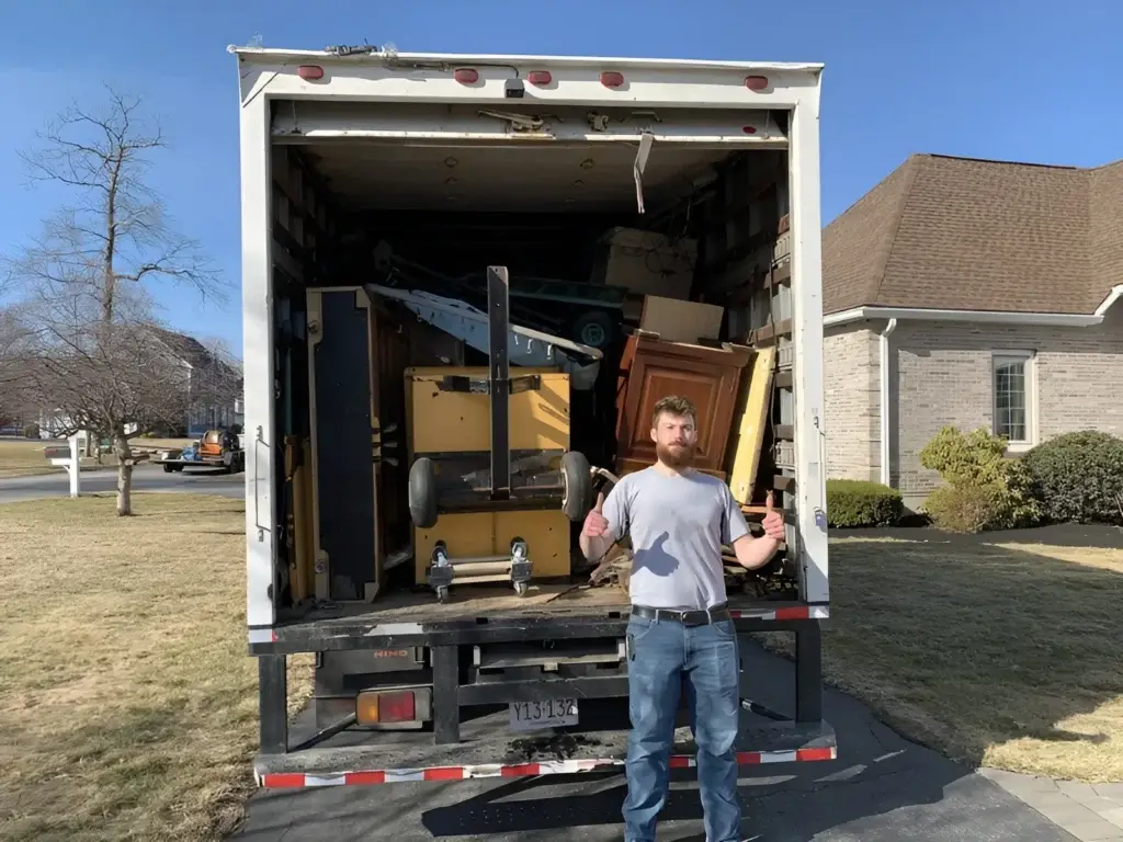 Image showing a trusted local junk removal team member in Grafton.